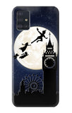 Samsung Galaxy A51 Hard Case Peter Pan Fly Fullmoon Night