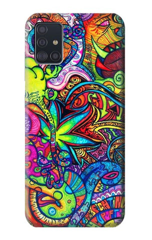 Samsung Galaxy A51 Hard Case Colorful Art Pattern
