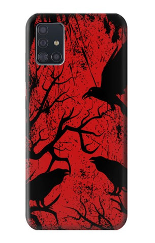 Samsung Galaxy A51 Hard Case Crow Black Tree