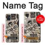 Samsung Galaxy A51 Hard Case Vintage Travel with custom name