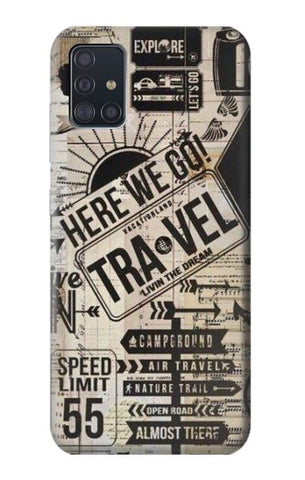 Samsung Galaxy A51 Hard Case Vintage Travel