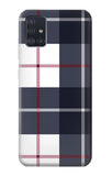 Samsung Galaxy A51 Hard Case Plaid Fabric Pattern