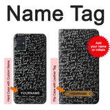 Samsung Galaxy A51 Hard Case Funny Words Blackboard with custom name
