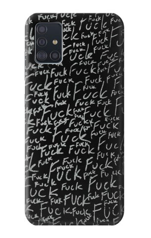 Samsung Galaxy A51 Hard Case Funny Words Blackboard
