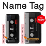 Samsung Galaxy A51 Hard Case Vintage Cassette Tape with custom name