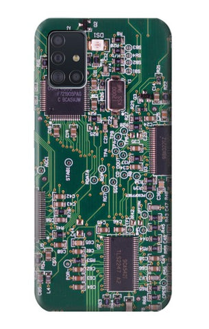 Samsung Galaxy A51 Hard Case Electronics Circuit Board Graphic