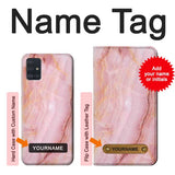 Samsung Galaxy A51 Hard Case Blood Marble with custom name