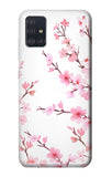Samsung Galaxy A51 Hard Case Pink Cherry Blossom Spring Flower