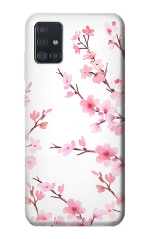 Samsung Galaxy A51 Hard Case Pink Cherry Blossom Spring Flower