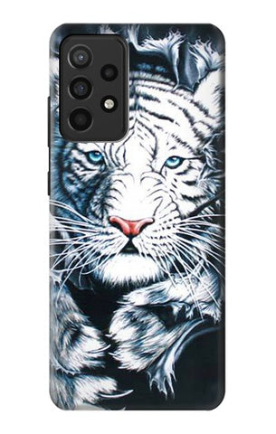 Samsung Galaxy A52, A52 5G Hard Case White Tiger