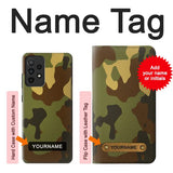 Samsung Galaxy A52, A52 5G Hard Case Camo Camouflage Graphic Printed with custom name
