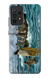 Samsung Galaxy A52, A52 5G Hard Case Jesus Walk on The Sea