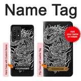 Samsung Galaxy A52, A52 5G Hard Case Dragon Tattoo with custom name
