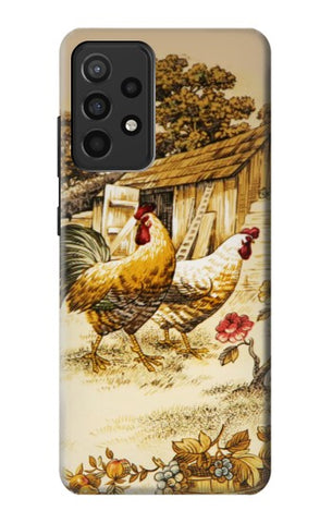 Samsung Galaxy A52, A52 5G Hard Case French Country Chicken