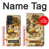 Samsung Galaxy A52, A52 5G Hard Case French Country Chicken with custom name