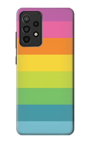 Samsung Galaxy A52, A52 5G Hard Case Rainbow Pattern