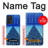 Samsung Galaxy A52, A52 5G Hard Case Swimming Pool with custom name