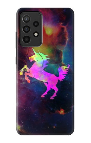 Samsung Galaxy A52, A52 5G Hard Case Rainbow Unicorn Nebula Space