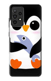 Samsung Galaxy A52, A52 5G Hard Case Cute Baby Penguin