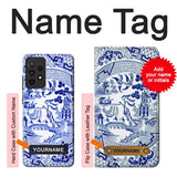 Samsung Galaxy A52, A52 5G Hard Case Willow Pattern Illustration with custom name