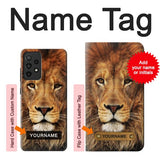 Samsung Galaxy A52, A52 5G Hard Case Lion King of Beasts with custom name
