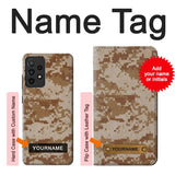 Samsung Galaxy A52, A52 5G Hard Case Desert Digital Camouflage with custom name