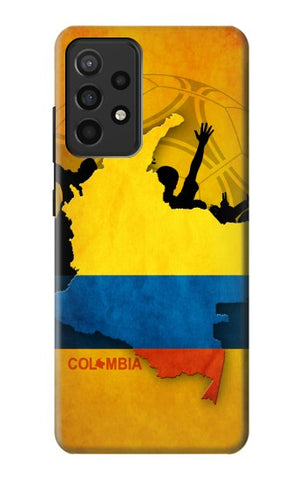 Samsung Galaxy A52, A52 5G Hard Case Colombia Football Flag