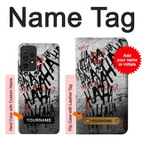 Samsung Galaxy A52, A52 5G Hard Case Joker Hahaha Blood Splash with custom name