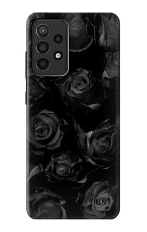 Samsung Galaxy A52, A52 5G Hard Case Black Roses