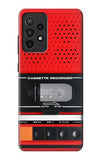 Samsung Galaxy A52, A52 5G Hard Case Red Cassette Recorder Graphic