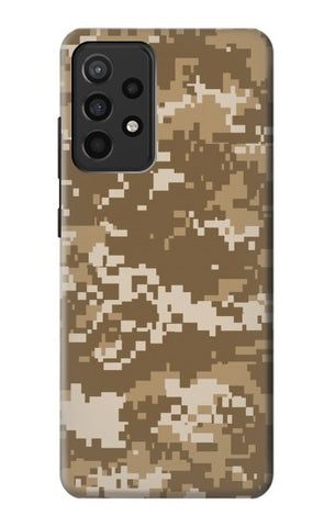 Samsung Galaxy A52, A52 5G Hard Case Army Camo Tan