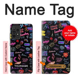 Samsung Galaxy A52, A52 5G Hard Case Vintage Neon Graphic with custom name