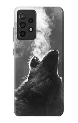 Samsung Galaxy A52, A52 5G Hard Case Wolf Howling