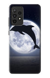 Samsung Galaxy A52, A52 5G Hard Case Dolphin Moon Night