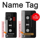 Samsung Galaxy A52, A52 5G Hard Case Vintage Cassette Tape with custom name