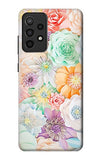 Samsung Galaxy A52, A52 5G Hard Case Pastel Floral Flower