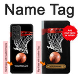 Samsung Galaxy A53 5G Hard Case Basketball with custom name