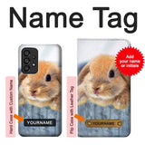 Samsung Galaxy A53 5G Hard Case Cute Rabbit with custom name