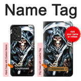 Samsung Galaxy A53 5G Hard Case Grim Reaper with custom name