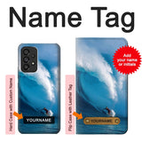 Samsung Galaxy A53 5G Hard Case Hawaii Surf with custom name