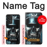 Samsung Galaxy A53 5G Hard Case Skull Soldier Zombie with custom name