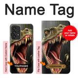 Samsung Galaxy A53 5G Hard Case T-Rex Dinosaur with custom name