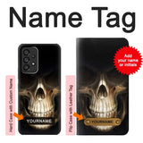 Samsung Galaxy A53 5G Hard Case Skull Face Grim Reaper with custom name