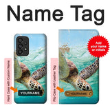Samsung Galaxy A53 5G Hard Case Ocean Sea Turtle with custom name