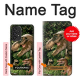 Samsung Galaxy A53 5G Hard Case Trex Raptor Dinosaur with custom name