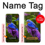 Samsung Galaxy A53 5G Hard Case Bluebird of Happiness Blue Bird with custom name