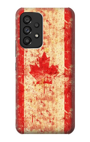 Samsung Galaxy A53 5G Hard Case Canada Flag Old Vintage