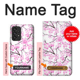 Samsung Galaxy A53 5G Hard Case Sakura Cherry Blossoms with custom name