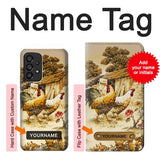 Samsung Galaxy A53 5G Hard Case French Country Chicken with custom name
