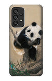 Samsung Galaxy A53 5G Hard Case Panda Fluffy Art Painting